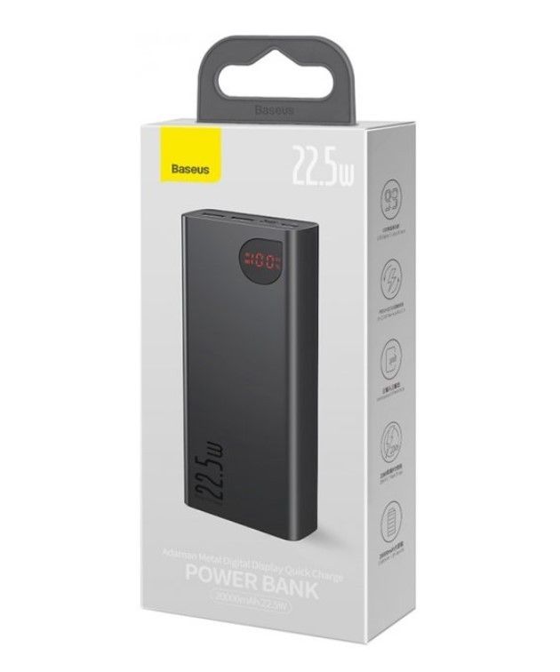 Baseus Adaman Metal Digital  20000 mAh 22,5W QC PD SCP FCP и AFC