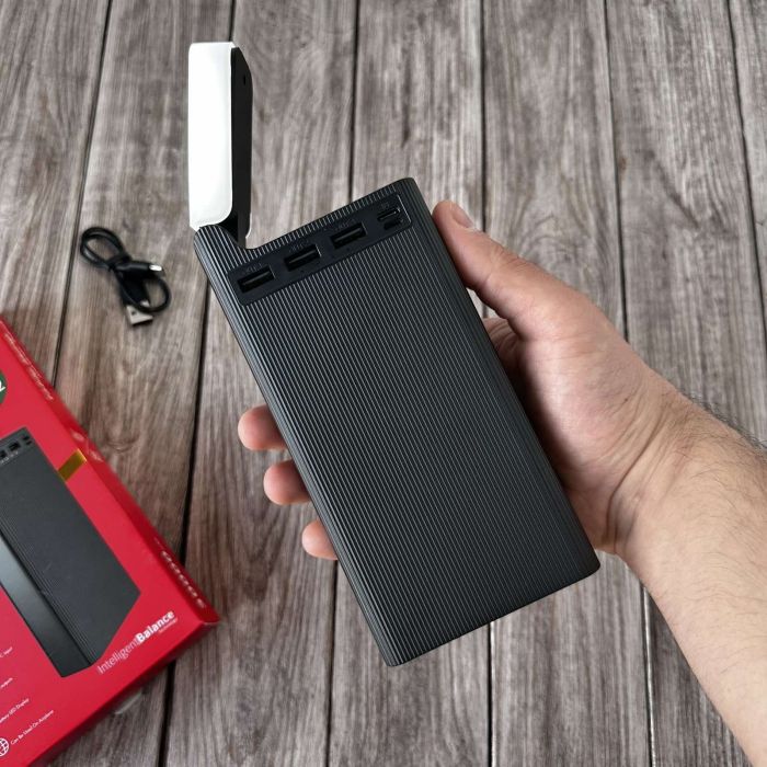 Hoco J62 30000 mAh з ліхтариком, швидка зарядка 22W (Black)