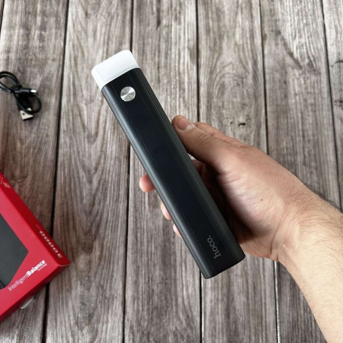 Hoco J62 30000 mAh з ліхтариком, швидка зарядка 22W (Black)
