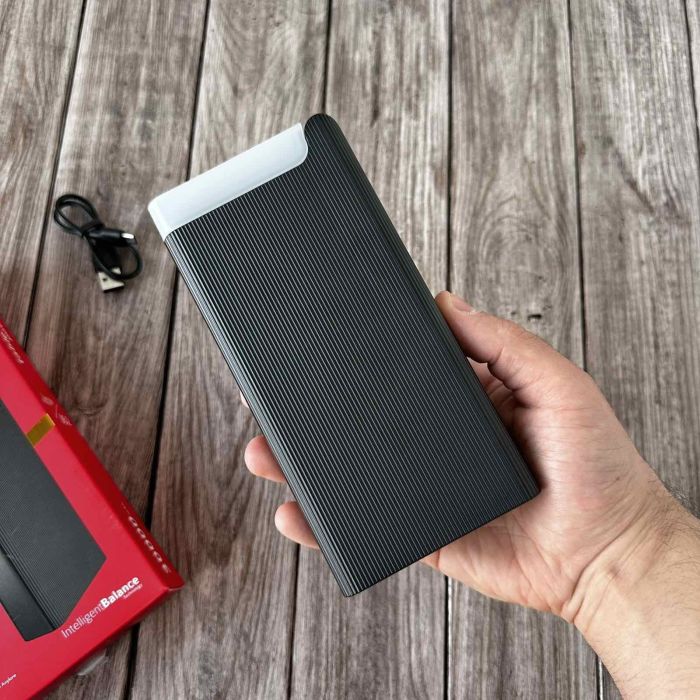 Hoco J62 30000 mAh з ліхтариком, швидка зарядка 22W (Black)