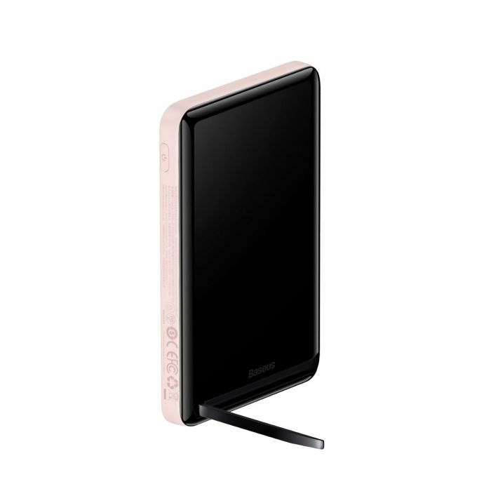 Baseus Magnetic Bracket Wireless Fast Charge 10000 mAh 20W Швидка зарядка 3A QC3.0+PD3.0 Беспровідна зарядка Pink (PPCX000204)