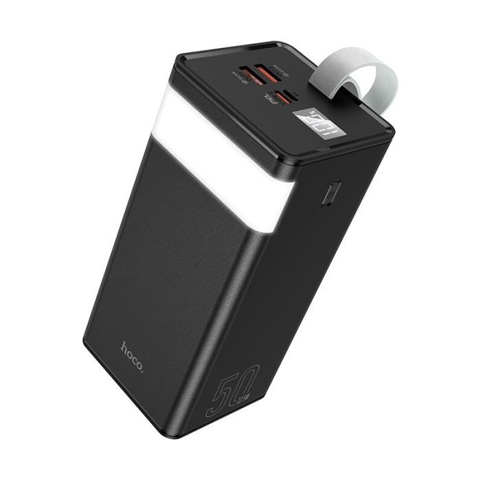 Hoco J86A на 50000 mAh 22,5 W із вбудованим ліхтариком (Чорний)