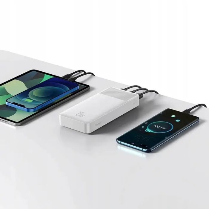 Baseus Bipow Digital Display 20000 mAh 15W White (PPDML-J02)