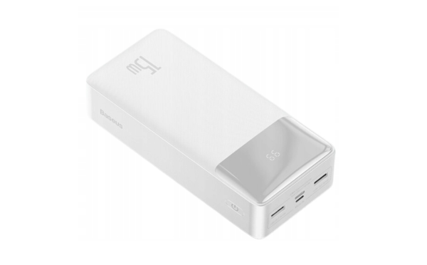 Baseus 30000 mAh 3XUSB USB-C PD 15W білий
