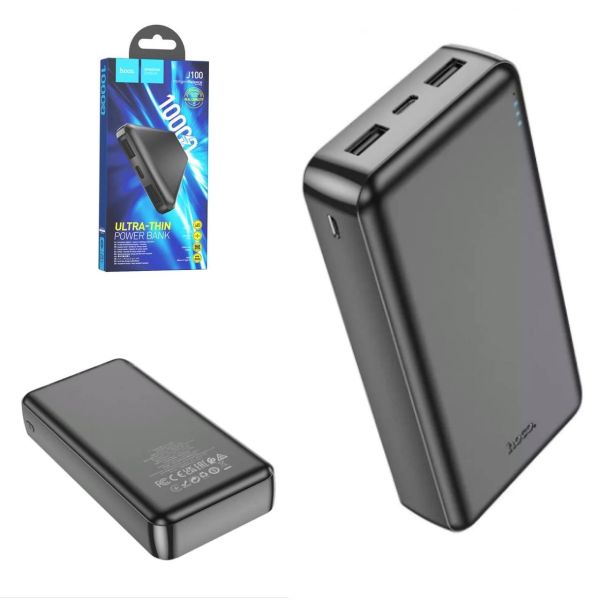 Hoco J100A 10000 mAh 2xUSB/Type-C Чорний