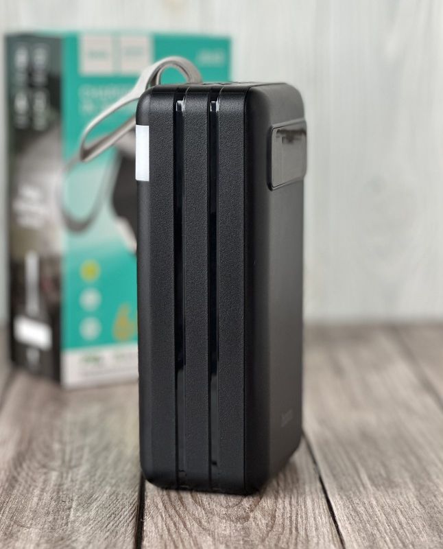 Hoco J86B 60000 мАh з ліхтариком, швидка зарядка 22.5W (Black)