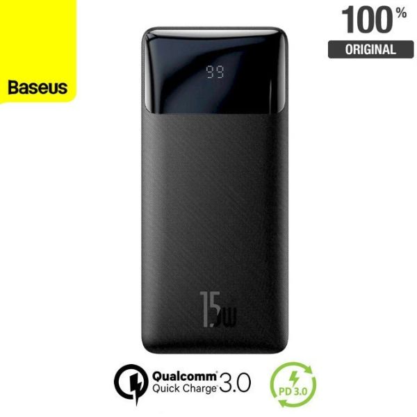 Baseus Bipow Digital Display 15W 20000 mAh Black (PPBD20, PPDML-J01)