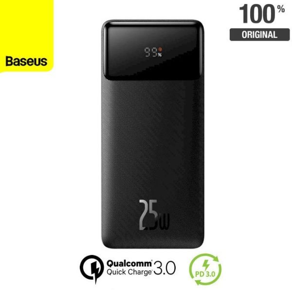 Оригінальний павербанк Baseus Power Bank Bipow 20000mAh 25W Black (PPBD25K, PPBD020301)