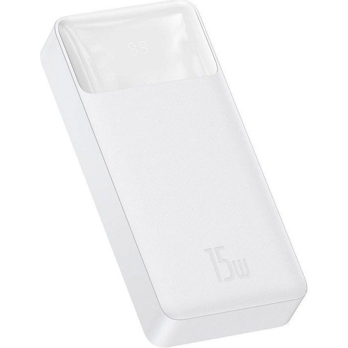 Baseus Bipow Digital Display 15W 20000 mAh White (PPBD20, PPDML-J02)