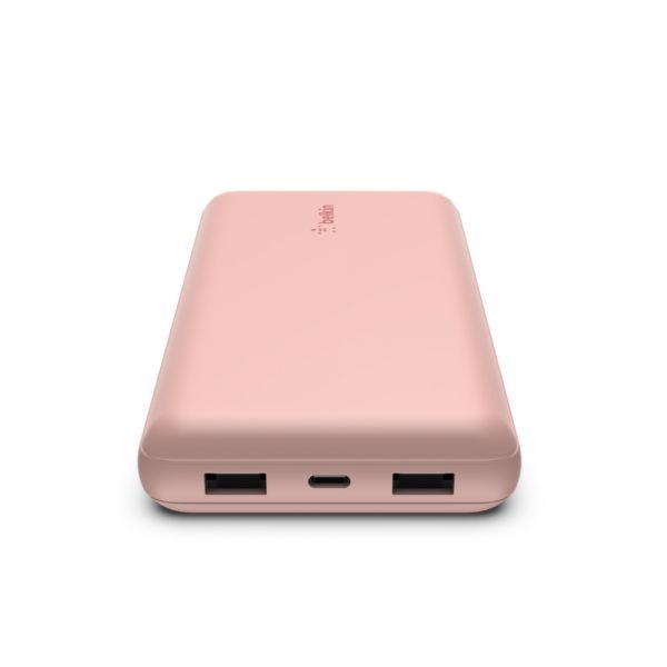 Belkin 20000 mAh 15w Dual usb-a, usb-c Rose Gold bpb012btrg