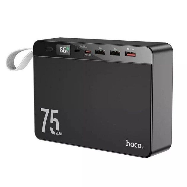 Hoco J94 Overlord 75000 mAh 22.5W чорний