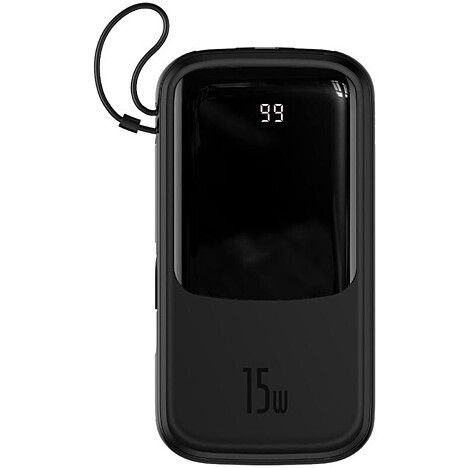 Павербанк Baseus PPQD-G Q Power Digital Display Power Bank 20000mAh 15W Чорний (755414)