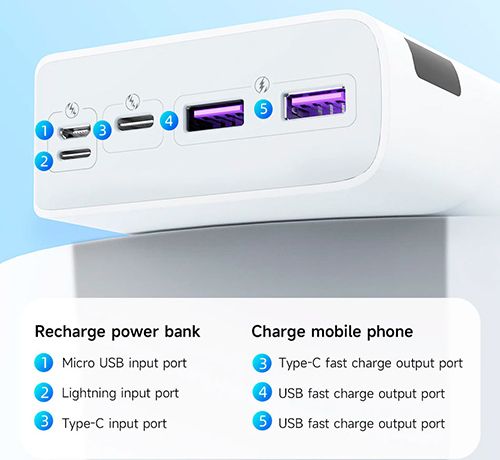 Romoss Sense 8PF (115878) 30000mAh QC3.0 РК 22.5Вт