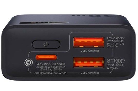 Baseus (PPAD040) 10000 mAh 30W Adaman2 Чорний (754846)