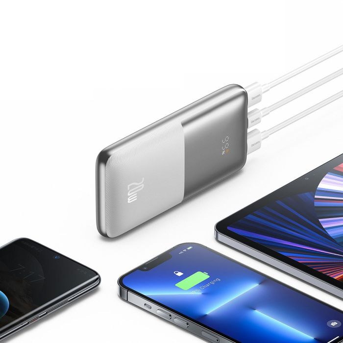 Павербанк Baseus PPBD04010 Bipow Pro 10000mAh 20W Білий (754887)