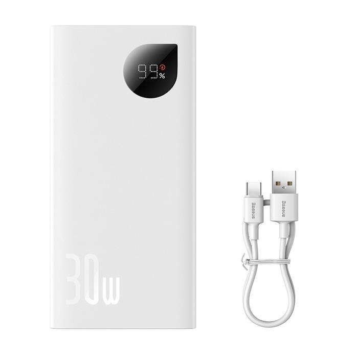 Baseus PPAD040 10000 mAh 30W Adaman2 Білий (754847)