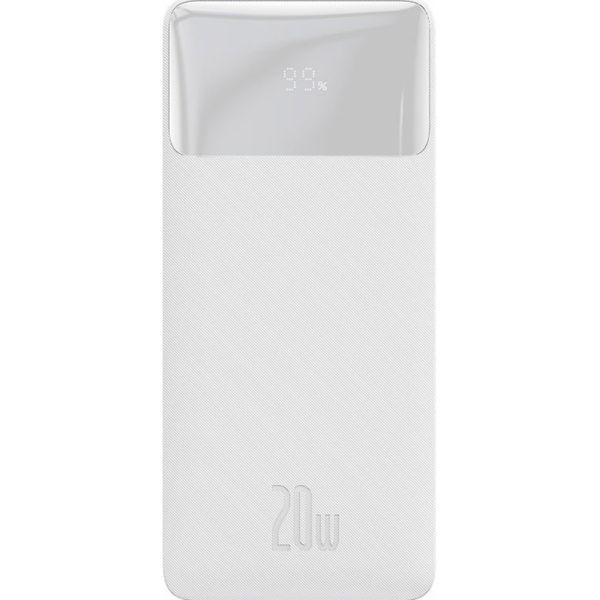Зовнішній акумулятор Baseus Bipow Overseas 20W 30000mAh (PPBD050402) White [81862]