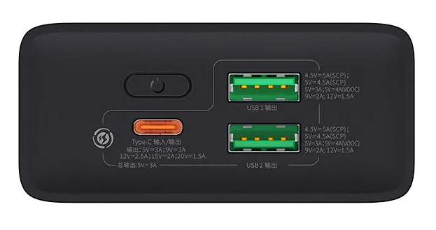 Baseus Adaman 2 Metal Digital Display 20000 mAh 30W Black (PPAD050001) [76248]