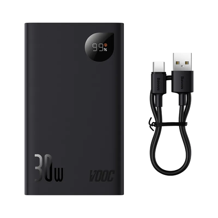 Baseus Adaman 2 Metal Digital Display 20000 mAh 30W Black (PPAD050001) [76248]