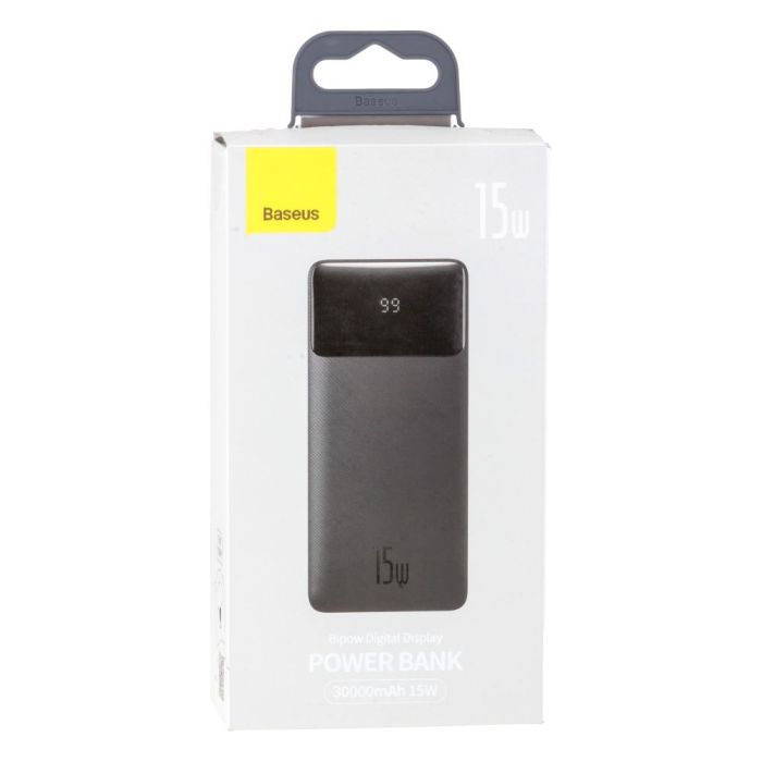 Baseus PPDML-K Bipow 15W 30000 mAh Чорний