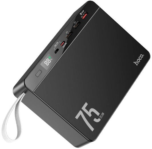 Портативний аккумулятор Hoco J94 Overload 75000 mAh LED дисплей підтримка протоколів швидкої зарядки