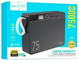 Hoco J94 Overload 75000 mAh LED дисплей підтримка протоколів швидкої зарядки