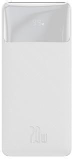 Baseus  Baseus BIPOW 10000 mAh 20W 1xMicroUSB 1xUSB-C 2xUSB white (PPBD10K)