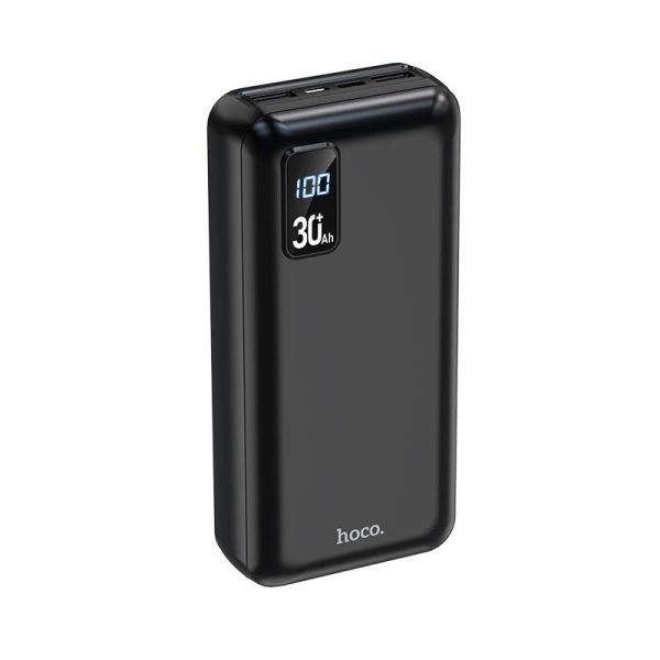 PowerBank HOCO Serenity digital display large capacity DB34B 30000mAh |2USB/Type-C, 2A| black