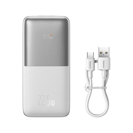 Baseus PPBD04000 Bipow Pro Digital Display 10000 mAh 22.5W Білий (754855)