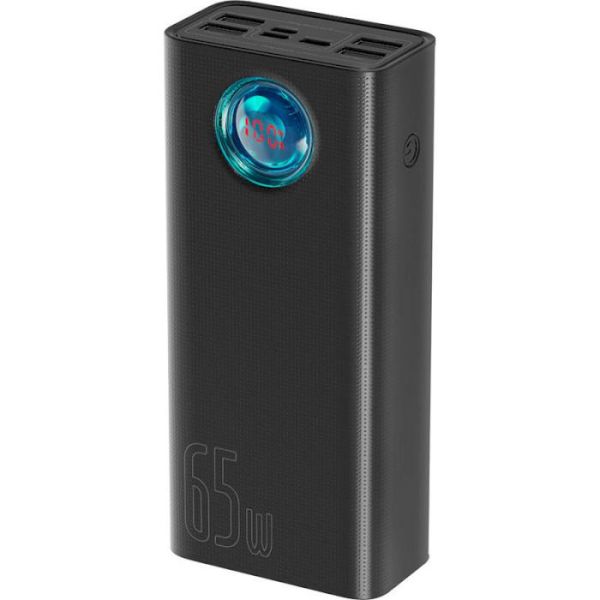 Зовнішній акумулятор Baseus Amblight Digital Display 65W 30000mAh Чорний (PPLG000101)
