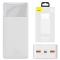 Baseus Bipow Digital Display 30000 mAh 20W 2xUSB/Type-C/microUSB білий (PPDML-N02)