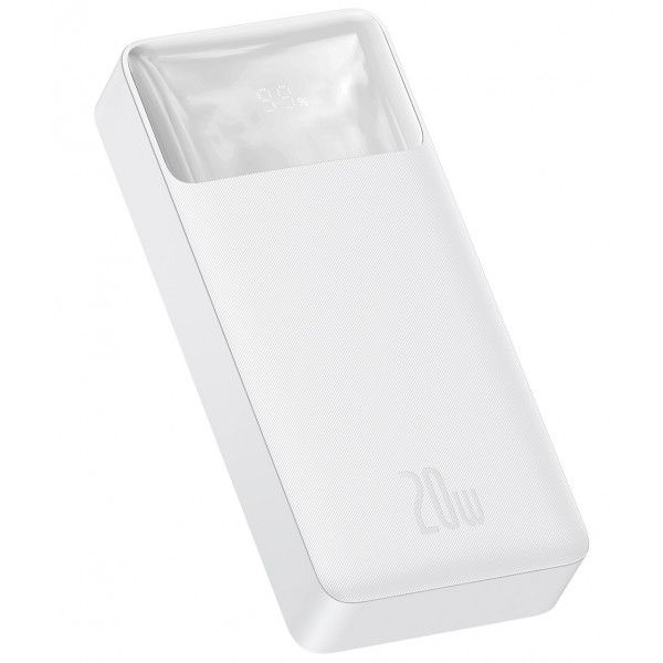 Baseus  Bipow 20000 mAh, Output: 2*USB/Type-C, 20W, White, Q40 PPBD20K