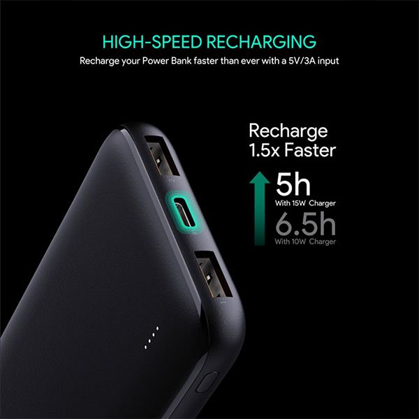 Aukey PB-N73 10000 mAh 12W Black
