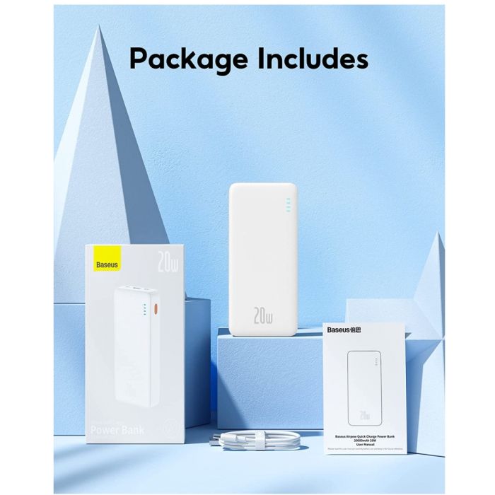 Baseus Airpow 20000 mAh 20W White (PPAP20K)