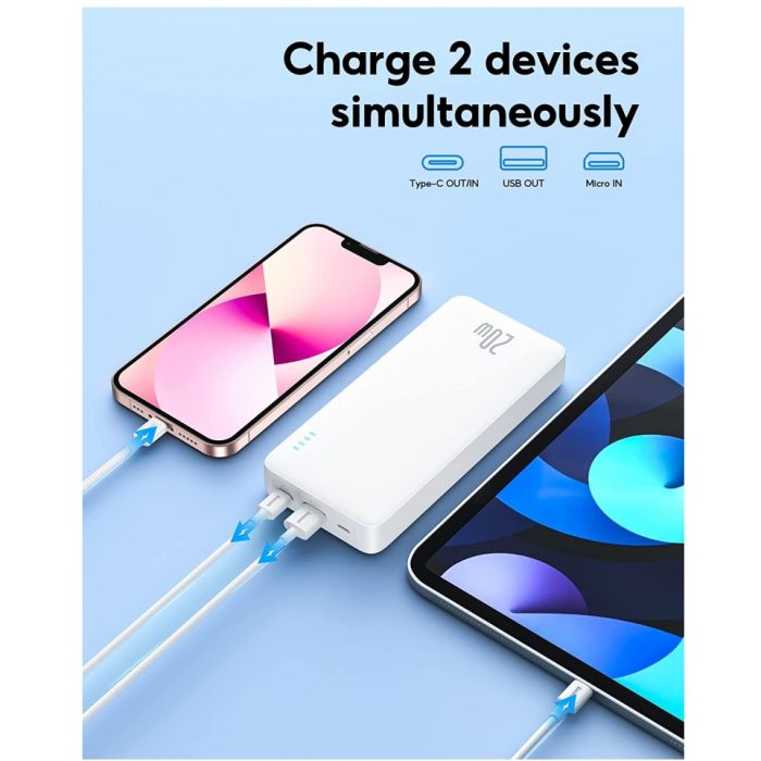 Baseus Airpow 20000 mAh 20W White (PPAP20K)