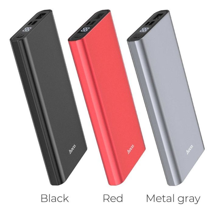 Hoco J68 (10000 mAh, 1USB + Micro + Type-C, 2A, LED дисплей) - червоний