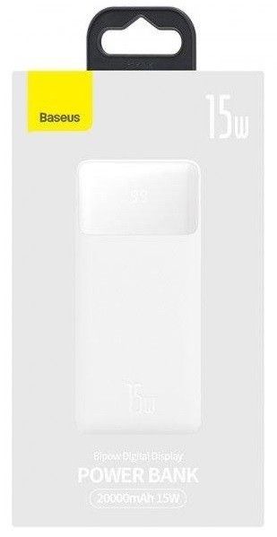 Baseus Bipow Digital Display 20000 mAh 15W White (PPDML-J02)