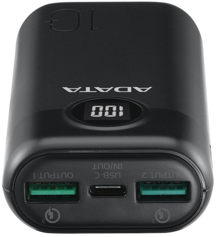 ADATA P10000QCD 10000 mAh Black (AP10000QCD-DGT-CBK)