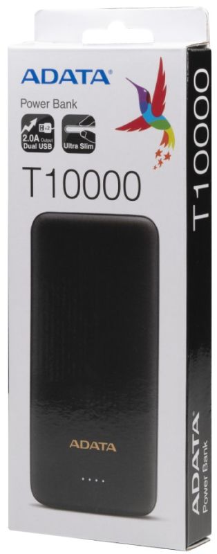 ADATA T10000 10000 mAh Black (AT10000-USBA-CBK)