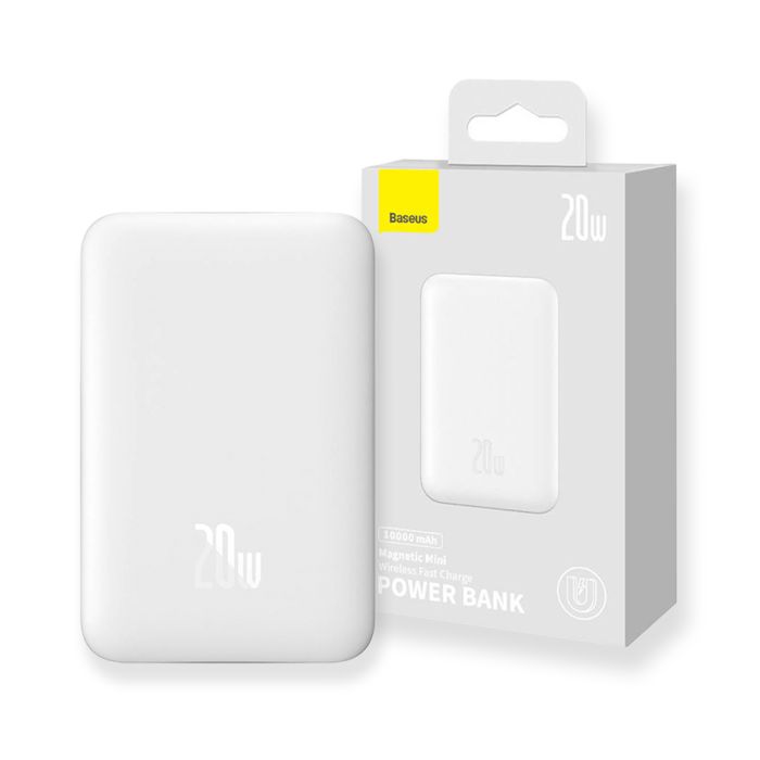 Baseus Magnetic Mini 10000 mAh 20W Швидка зарядка (PPCX030002) Білий