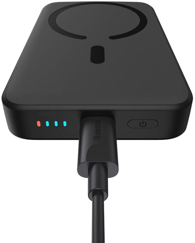 Baseus Magnetic Mini 10000 mAh 20W Беспровідна зарядка Айфона (PPCX030001) Black