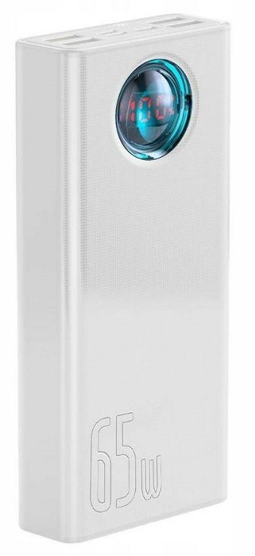 Baseus Amblight Digital Display Overseas 65W 30000mAh White (PPLG000102)