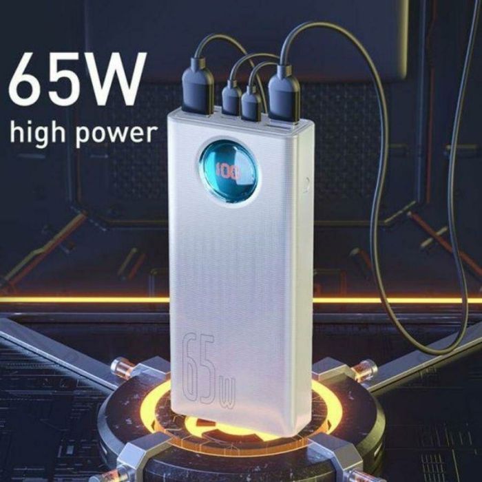 Baseus Amblight Digital Display Overseas 65W 30000mAh White (PPLG000102)