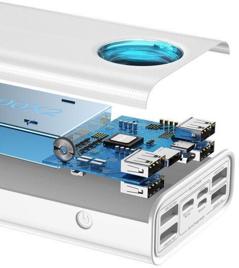 Baseus Amblight Digital Display Overseas 65W 30000mAh White (PPLG000102)