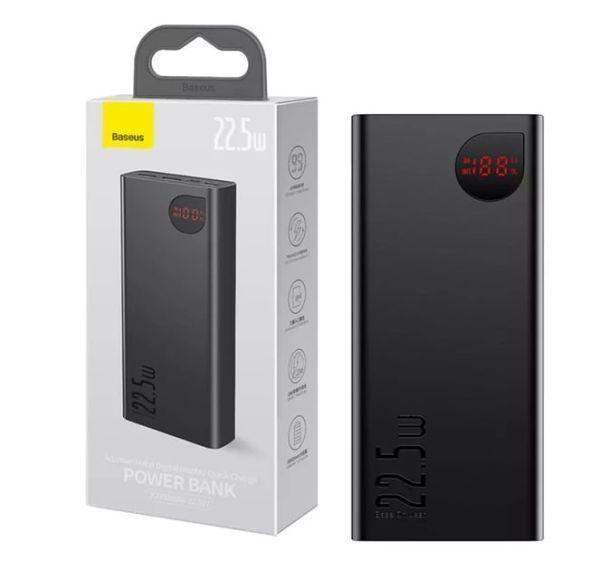 Baseus 20000 mAh 22.5WAdaman з швидкою зарядкою 2USB/1Type-C Чорний
