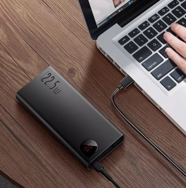 Baseus 20000 mAh 22.5WAdaman з швидкою зарядкою 2USB/1Type-C Чорний