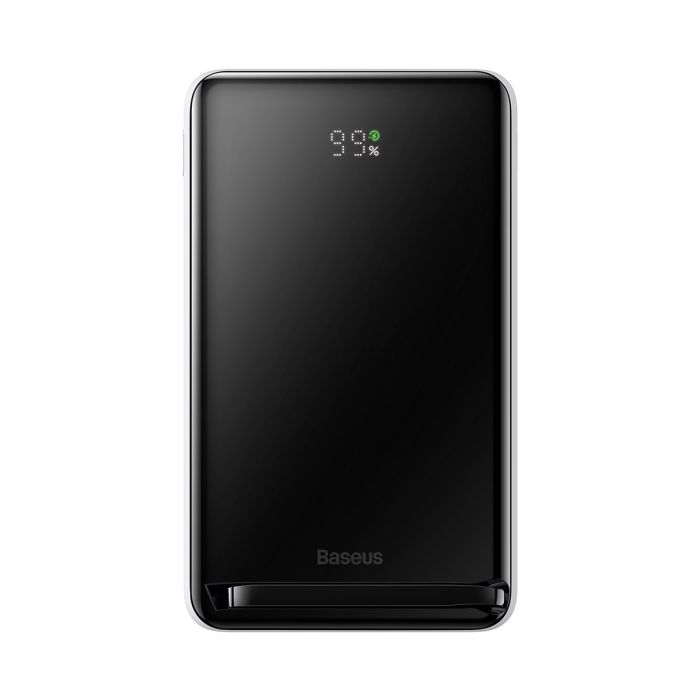Baseus Magnetic Bracket Wireless Fast Charge 20W 10000 mAh with Cable Type-C to Type-C White (PPCX000202)