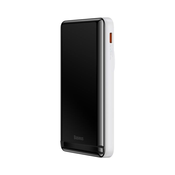 Baseus Magnetic Bracket Wireless Fast Charge 20W 10000 mAh with Cable Type-C to Type-C White (PPCX000202)