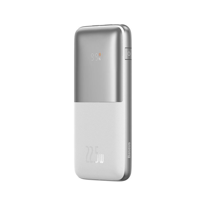 Baseus Bipow Pro 10000 mAh 22.5W with USB-A to USB-C 0.3m Cable White (PPBD040002)