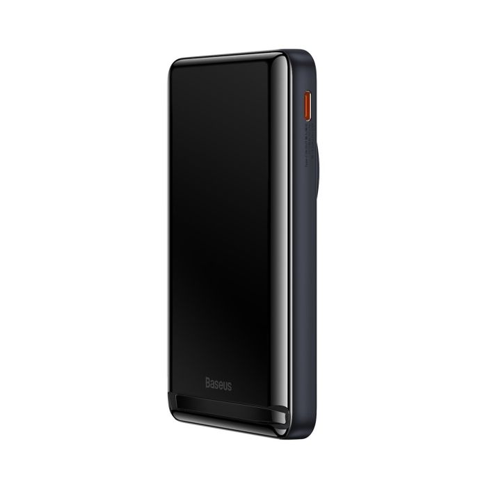 Baseus Magnetic Bracket Wireless Fast Charge 20W 10000 mAh with Cable Type-C to Type-C Blue (PPCX000203)